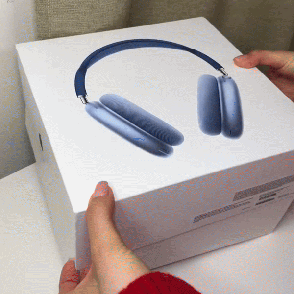 AirPods Max™ – Wireless Over-Ear Headphones with Bluetooth 5.0, Active Noise Cancellation, Spatial Audio, 20H Battery Life, Fast Charging via USB-C, On-Device Controls, Built-in Mic | iOS & Android Compatible | Free Buds | 1 year Warranty