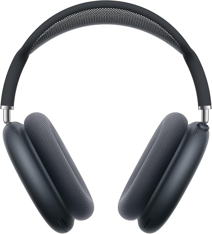 AirPods Max™ – Wireless Over-Ear Headphones with Bluetooth 5.0, Active Noise Cancellation, Spatial Audio, 20H Battery Life, Fast Charging via USB-C, On-Device Controls, Built-in Mic | iOS & Android Compatible | Free Buds | 1 year Warranty