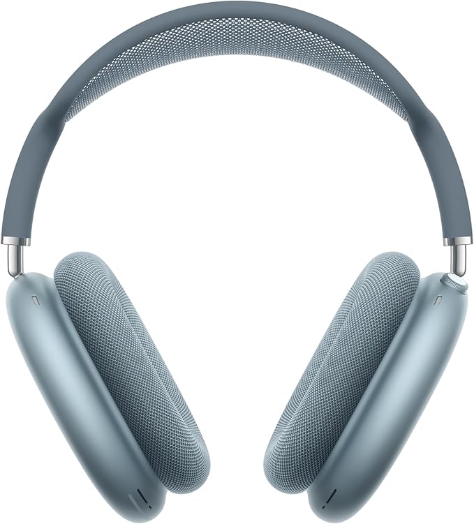 AirPods Max™ – Wireless Over-Ear Headphones with Bluetooth 5.0, Active Noise Cancellation, Spatial Audio, 20H Battery Life, Fast Charging via USB-C, On-Device Controls, Built-in Mic | iOS & Android Compatible | Free Buds | 1 year Warranty